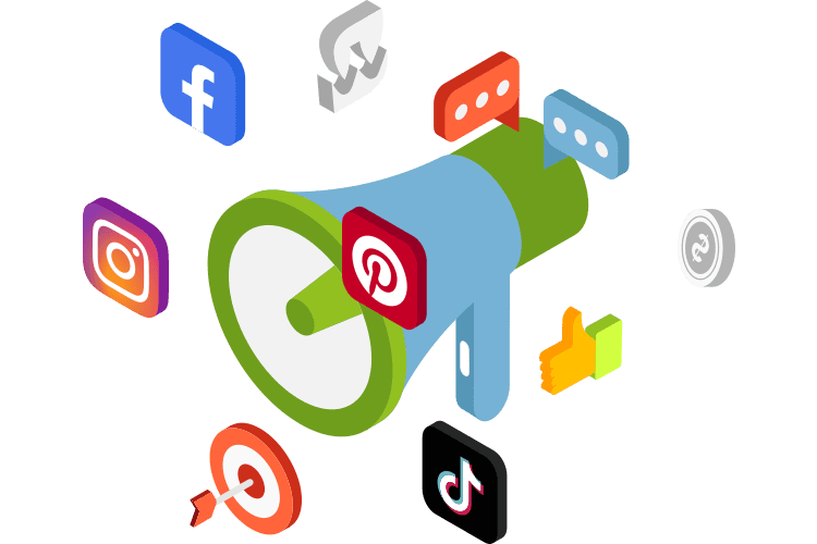 Webturo Social Media Marketing Facebook Meta Instagramm TikTok Pinterest Content