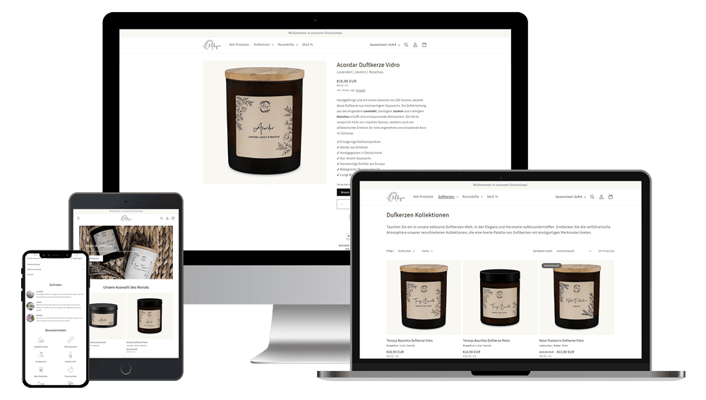 milagre.de Referenz Onlineshop Case Study Projekt Shopify