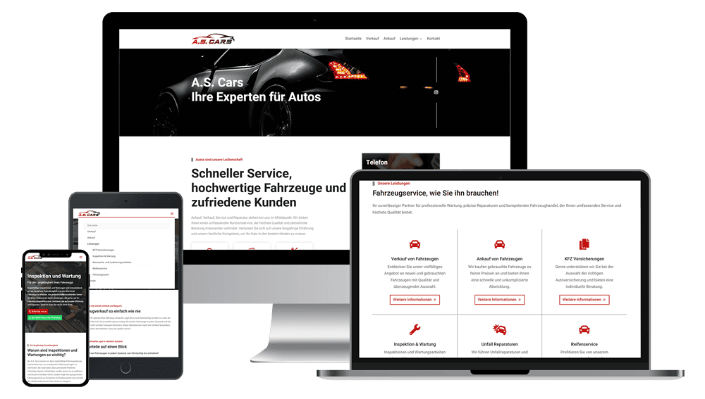 as-cars.de Referenz Website Projekt Case Study